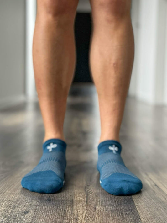 Organic Cotton Ankle Sock - Cobalt - Do Better Colab