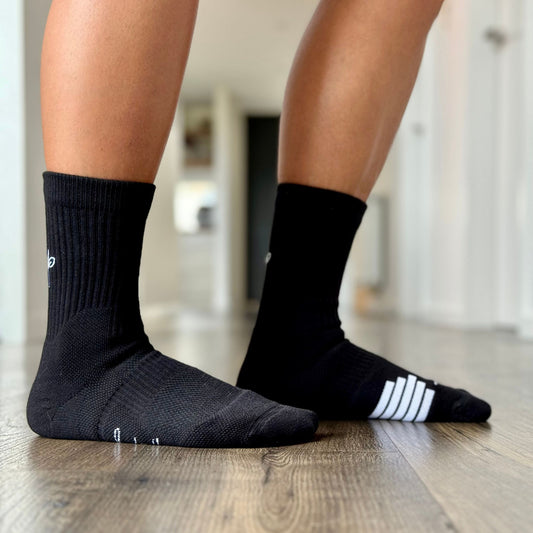 Organic Cotton Luxe Crew Sock - Stealth Black - Do Better Colab