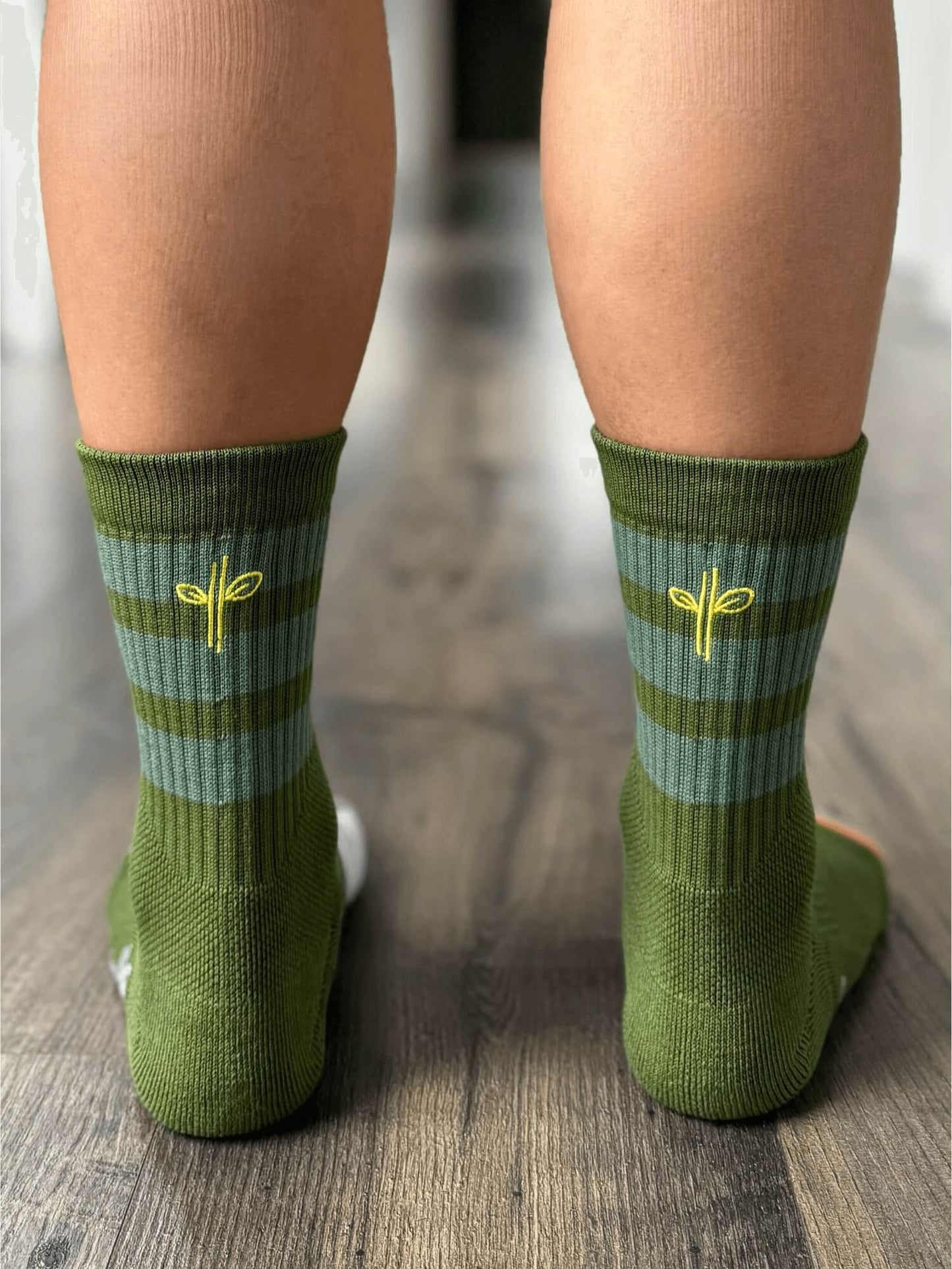 Organic Cotton Luxe Crew Sock - Forest - Do Better Colab