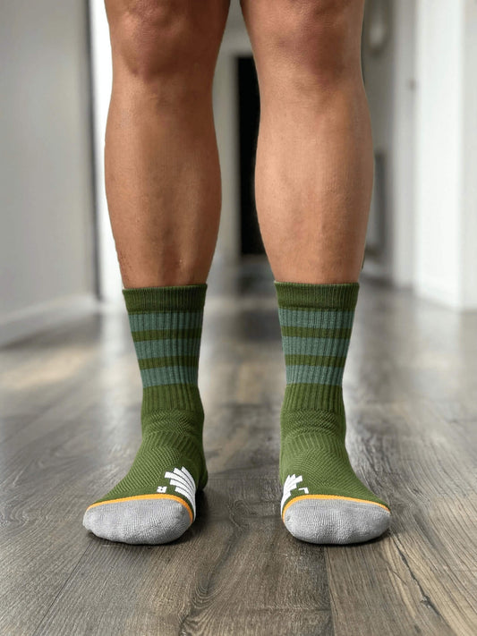 Organic Cotton Luxe Crew Sock - Forest - Do Better Colab