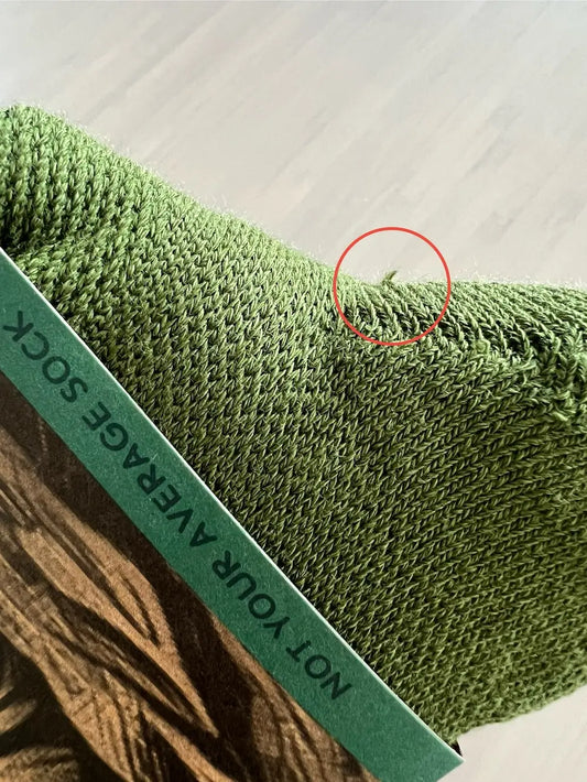 Organic Cotton Luxe Crew Sock - Forest (Imperfect)