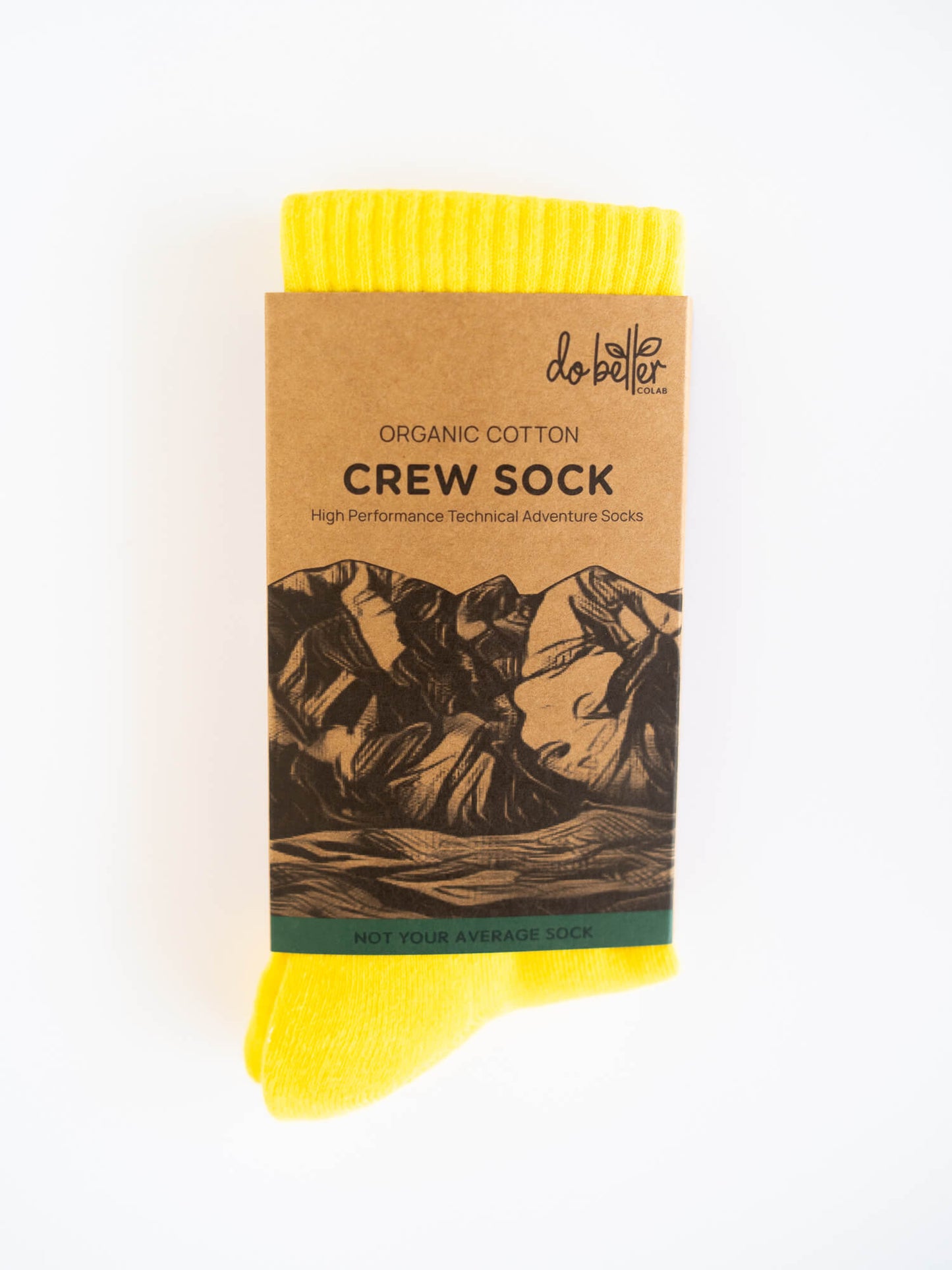 Organic Cotton Lite Crew Sock - Sunrise Session - Do Better Colab