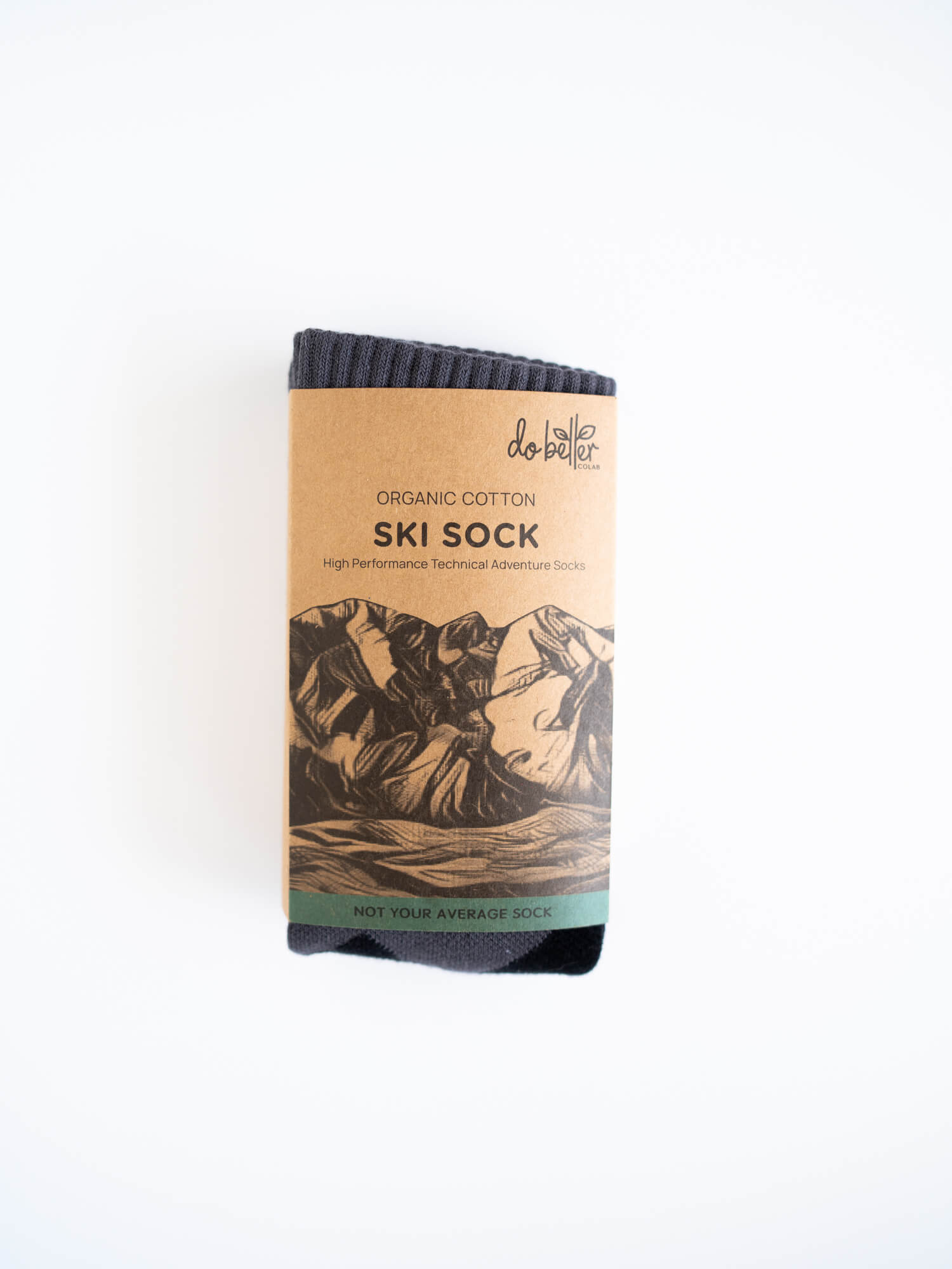 Organic Cotton Ski Sock - Alpine Ascent - Do Better Colab