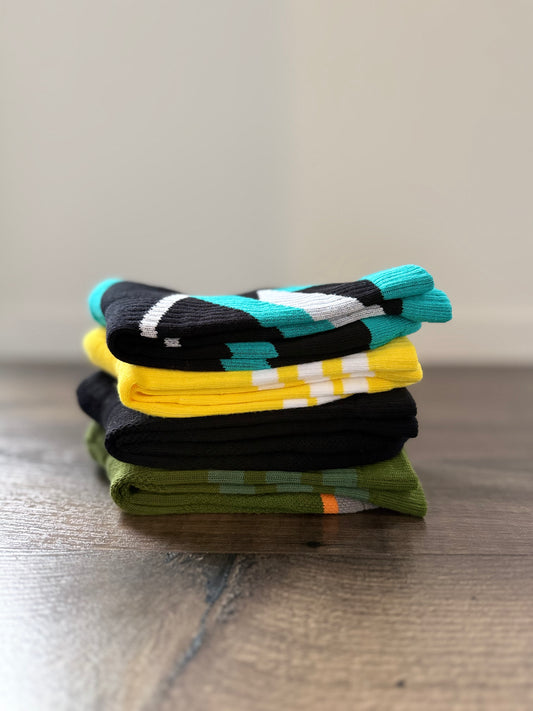 Organic Cotton Crew Socks Winter Bundle: 5 Pack