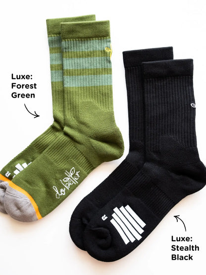 Organic Cotton Crew Socks Winter Bundle: 5 Pack