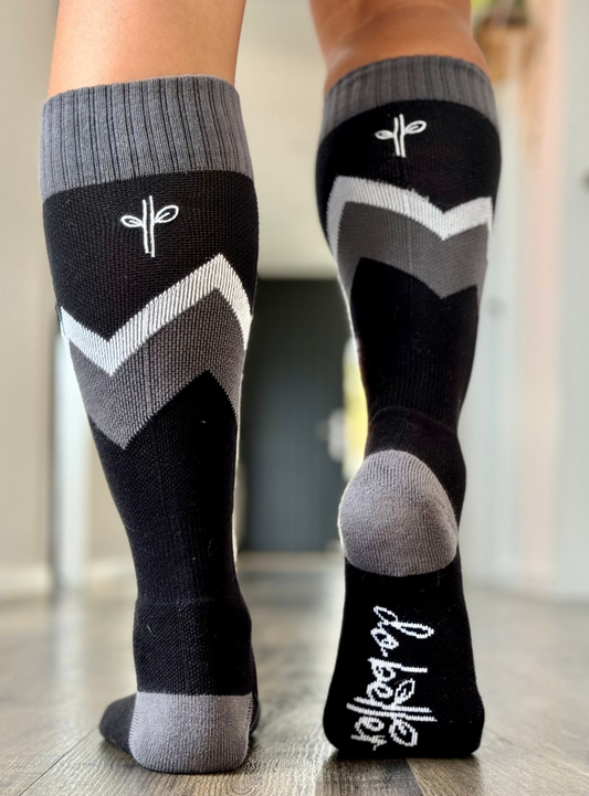 Organic Cotton Ski Sock - Alpine Ascent (Imperfect)