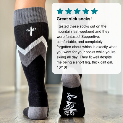 Organic Cotton Ski Socks: 4 Pack