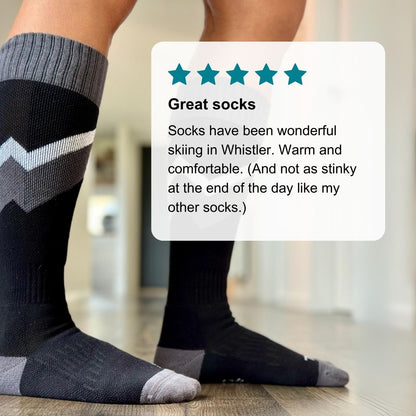 Organic Cotton Ski Socks: 4 Pack